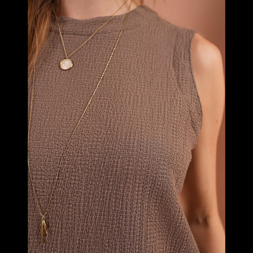 BLUSA OMARA TABACO
