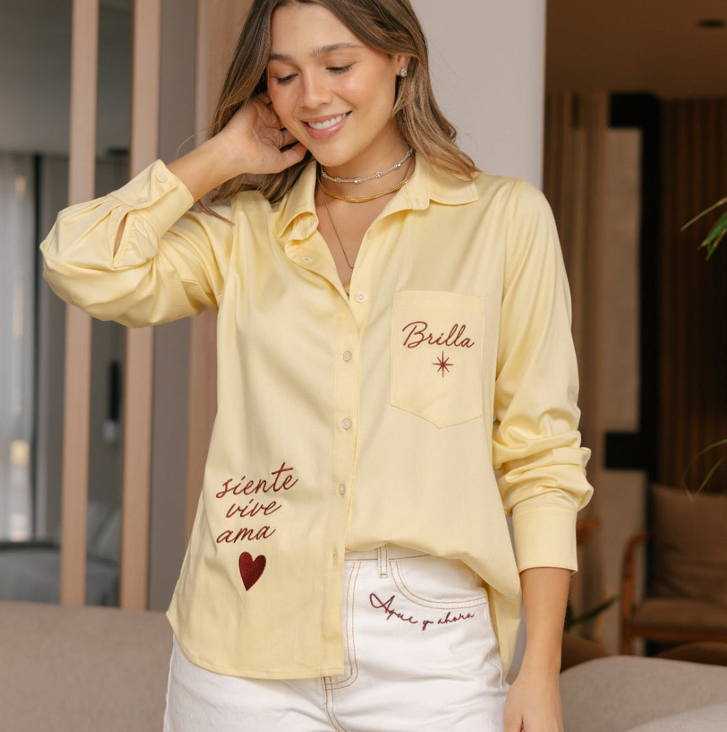 CAMISA TOKIO AMARILLA