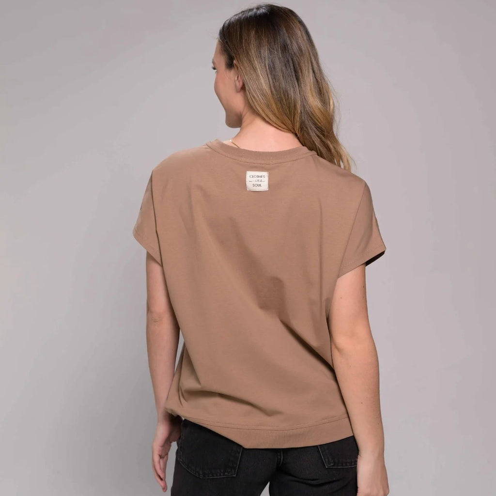 CAMISETA ALY PLANE COCOA