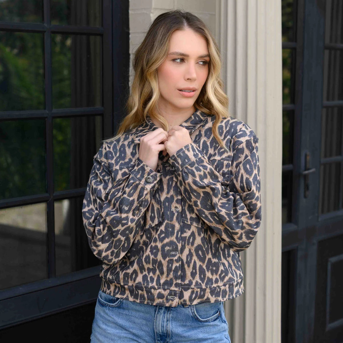 CHAQUETA MAIA PRINT CAFÉ