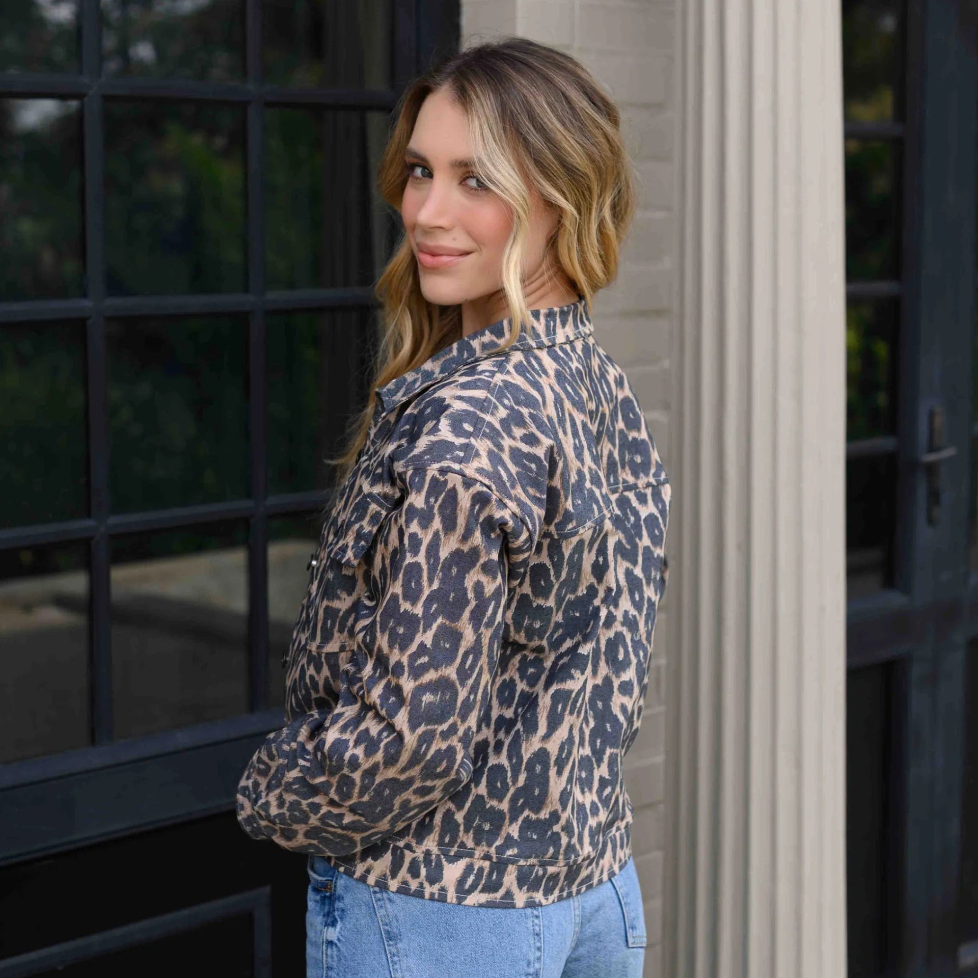 CHAQUETA MAIA PRINT CAFÉ