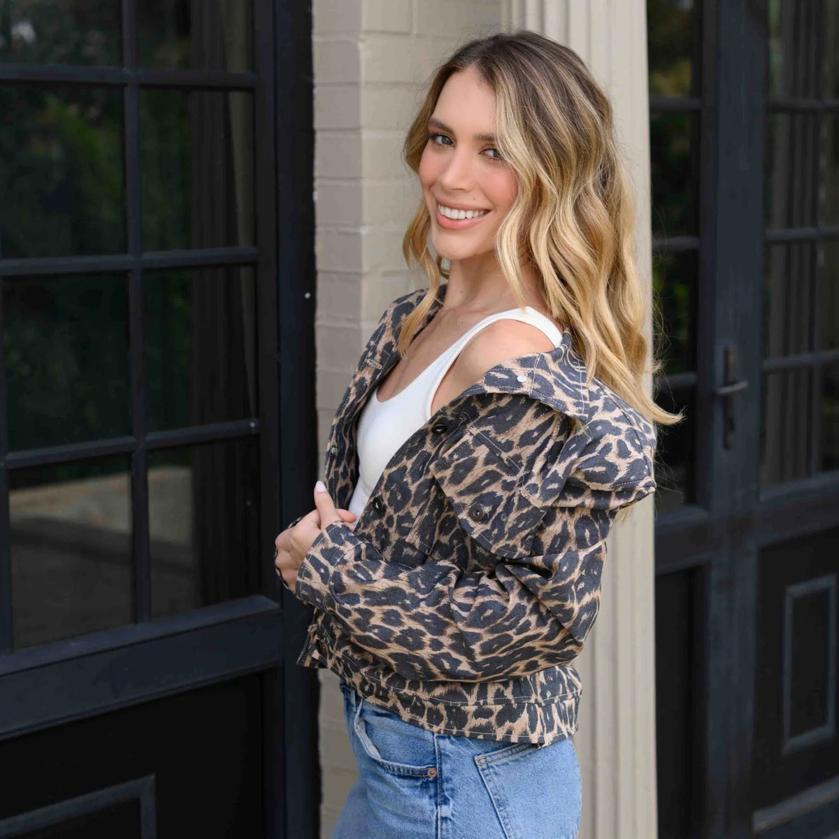 CHAQUETA MAIA PRINT CAFÉ