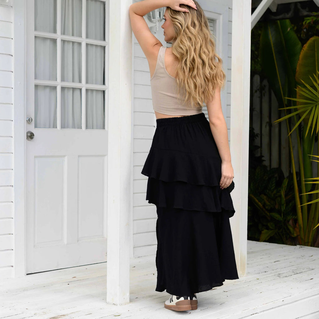FALDA KAREN PLANE BLACK