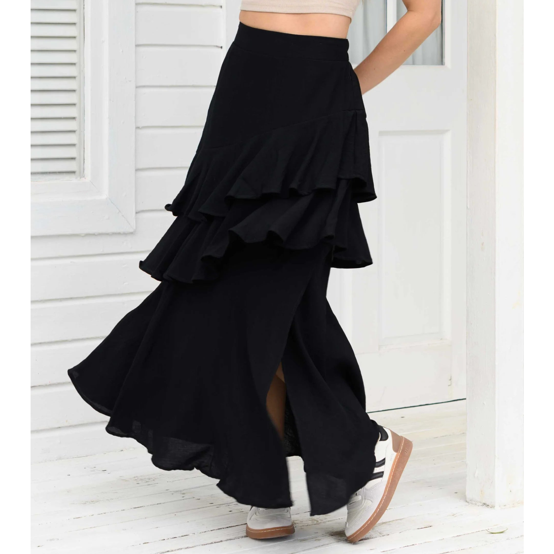 FALDA KAREN PLANE BLACK