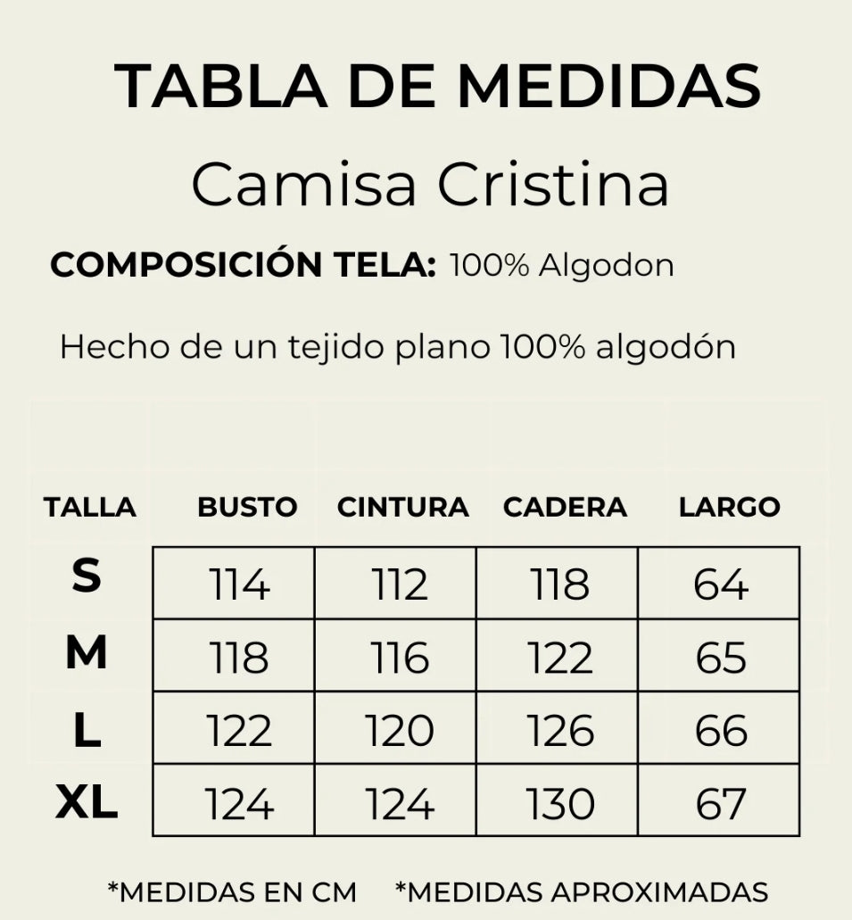 CAMISA CRISTINA PLANA ARENA
