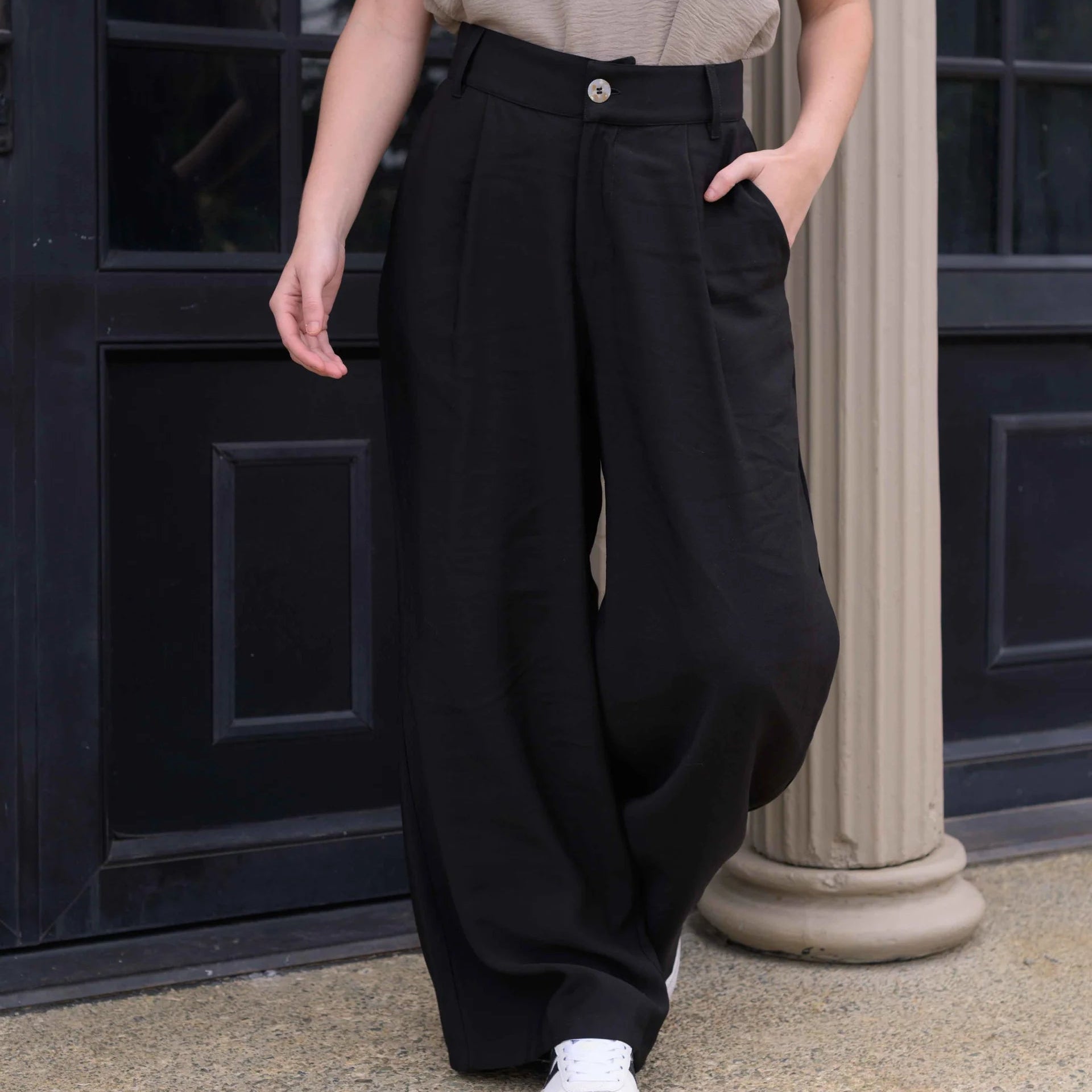 PANTALÓN KARY PLANE NEGRO