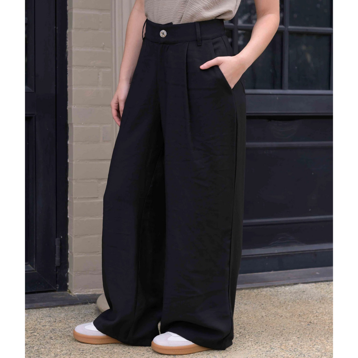 PANTALÓN KARY PLANE NEGRO