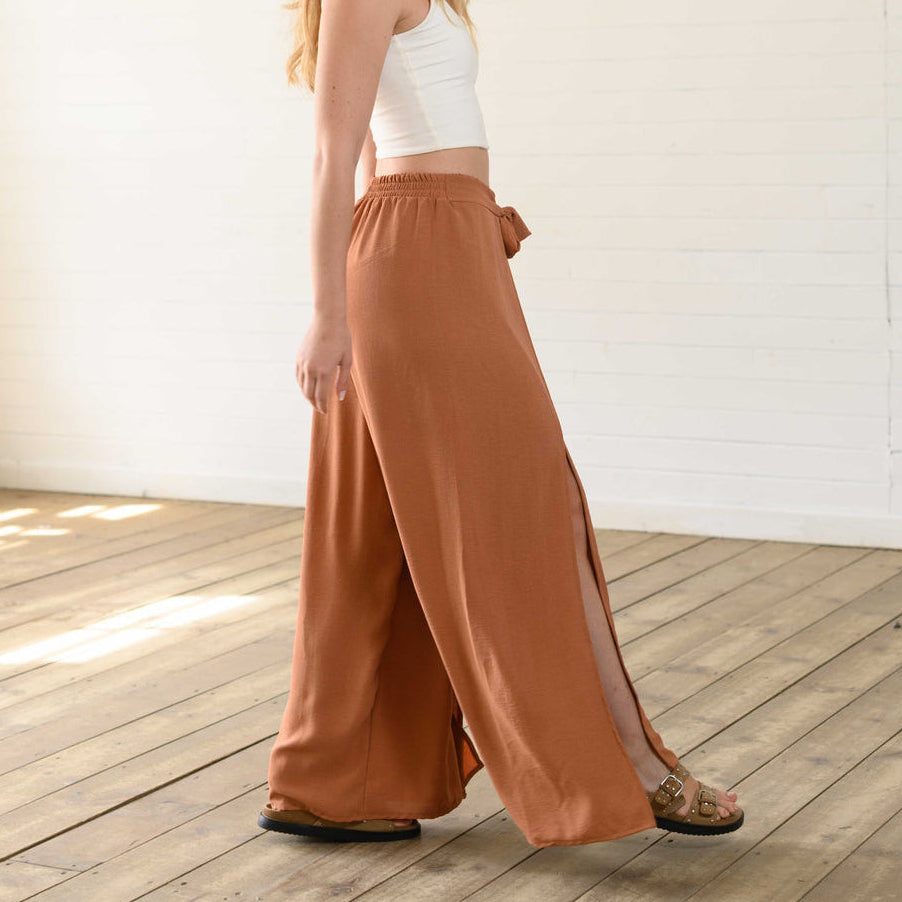 PANTALON PAULINA PLANE MOCA