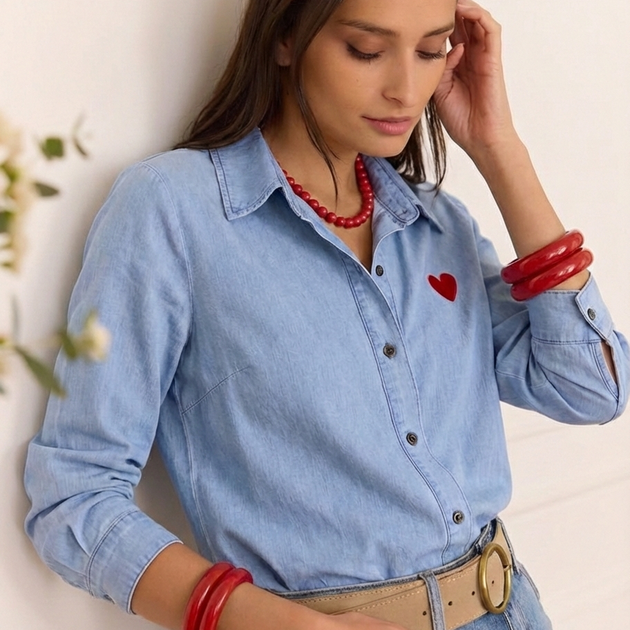 CAMISA RED HEART