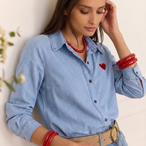 CAMISA RED HEART