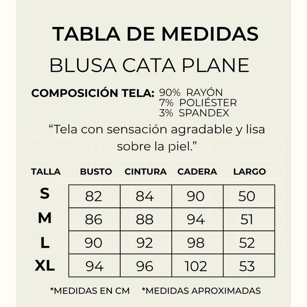 BLUSA CATA PLANE MARFIL