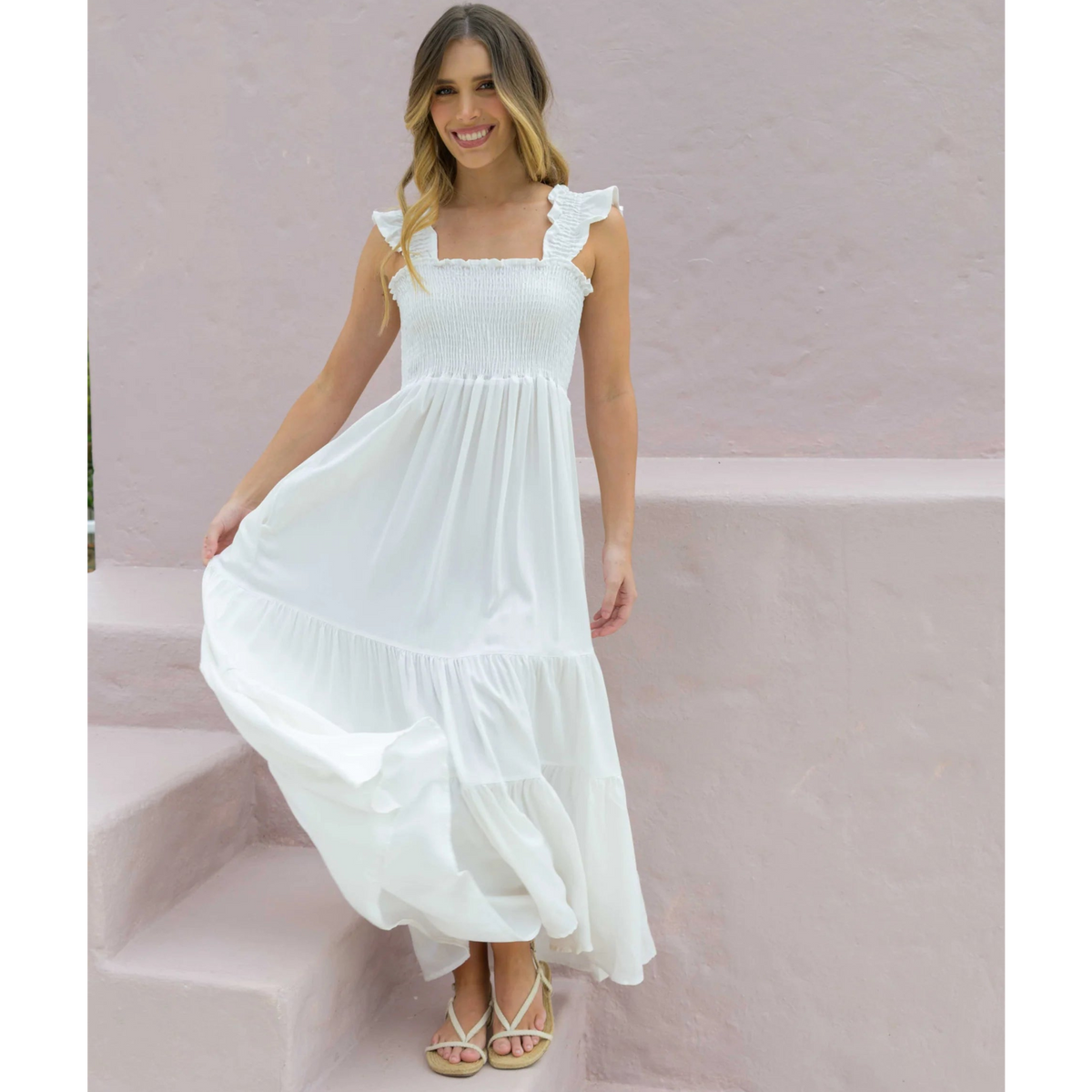 VESTIDO SALLY PLANE MARFIL