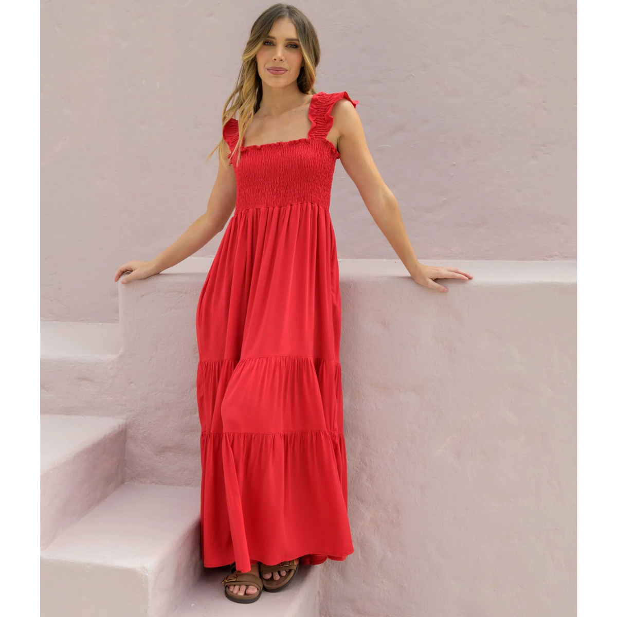 VESTIDO SALLY PLANE RED