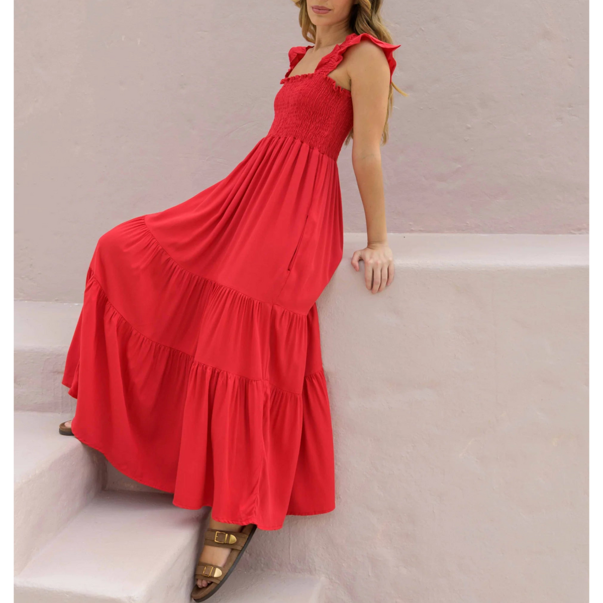 VESTIDO SALLY PLANE RED