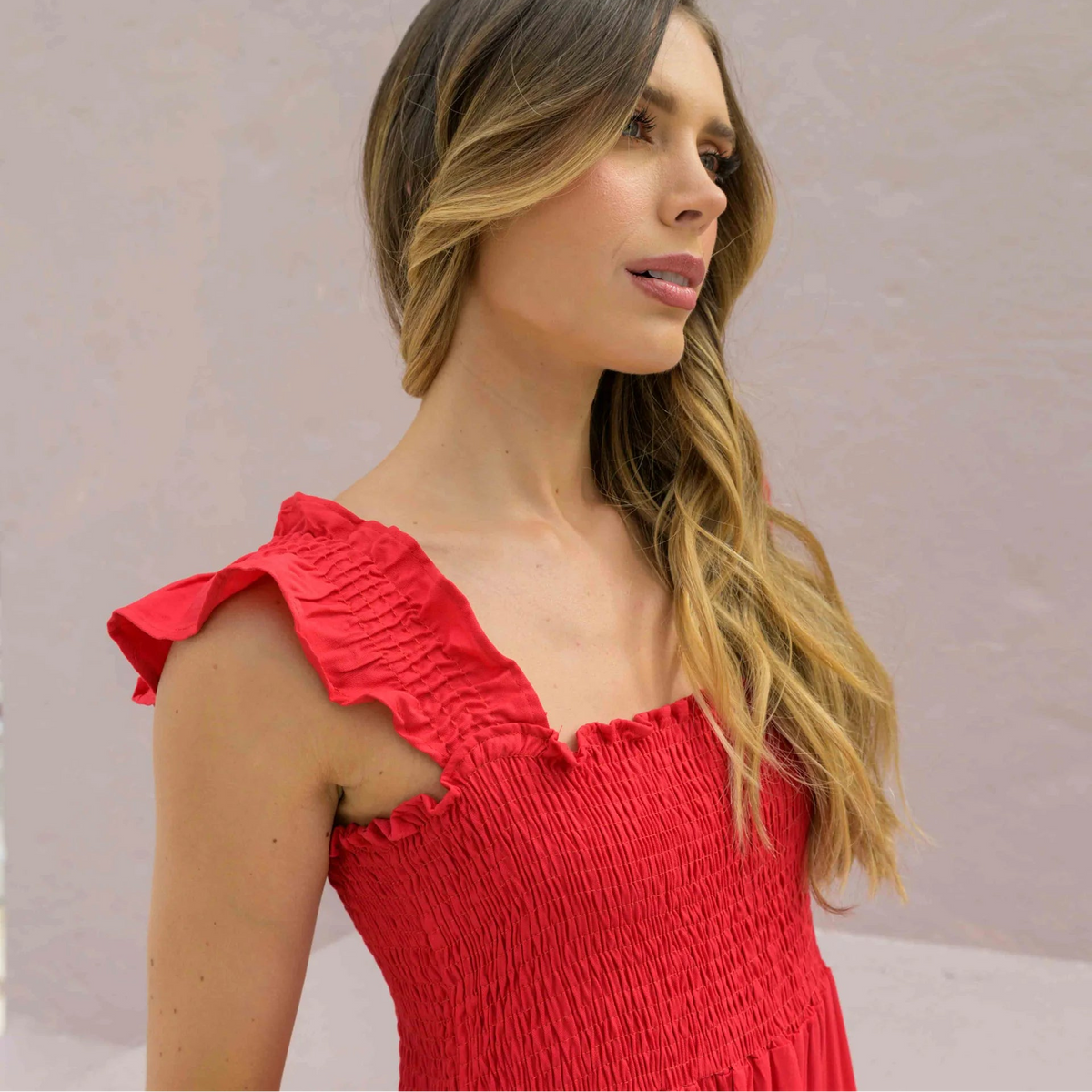 VESTIDO SALLY PLANE RED