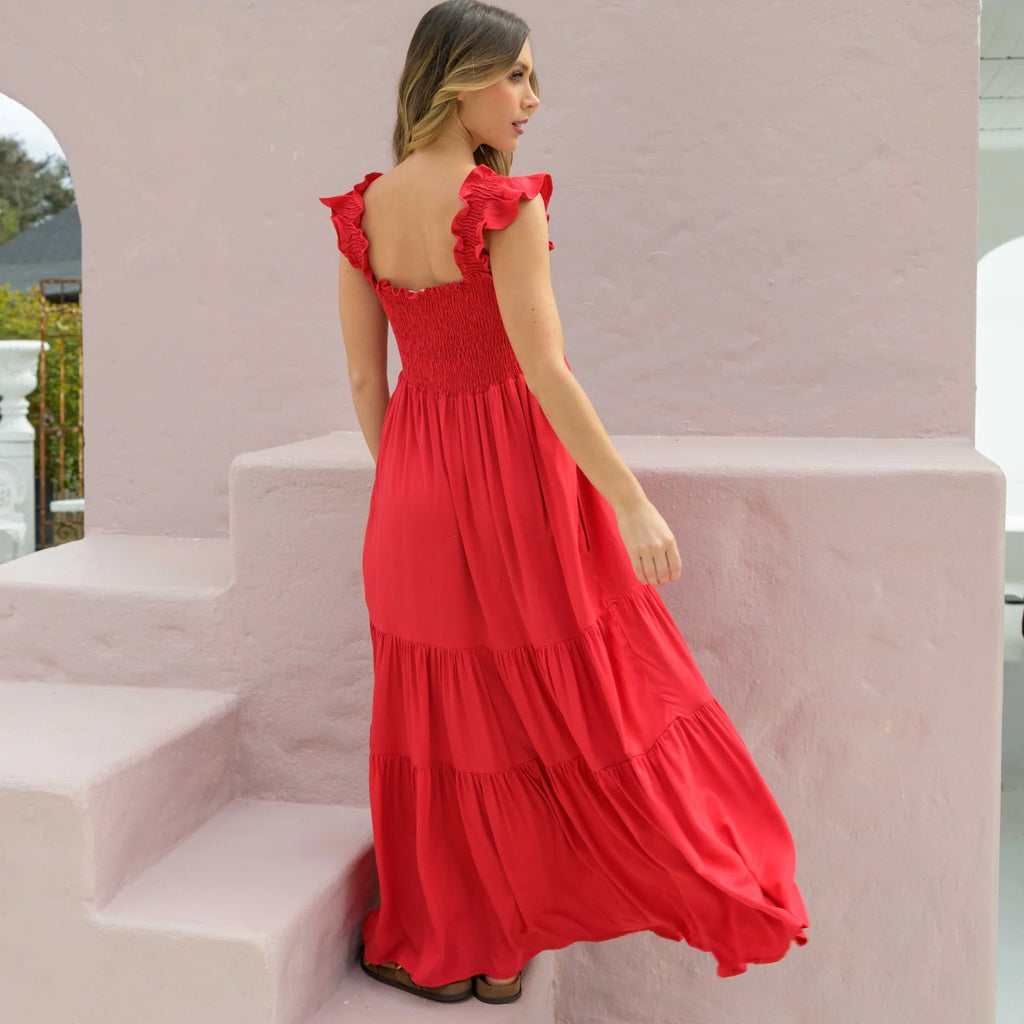 VESTIDO SALLY PLANE RED