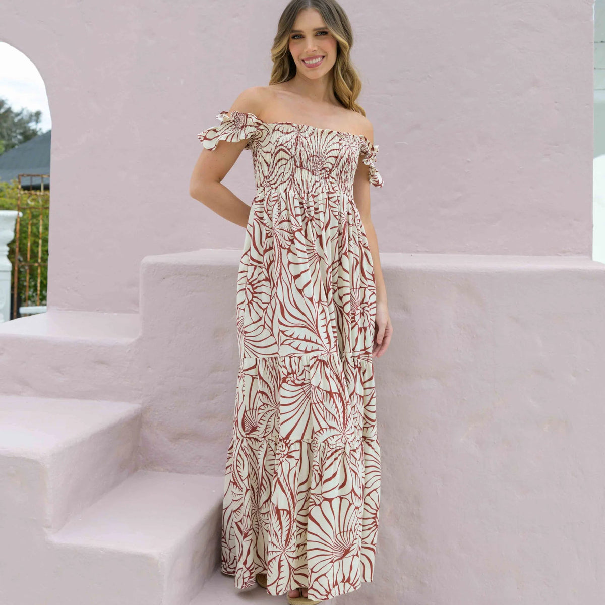 VESTIDO SALLY SHELL VINO