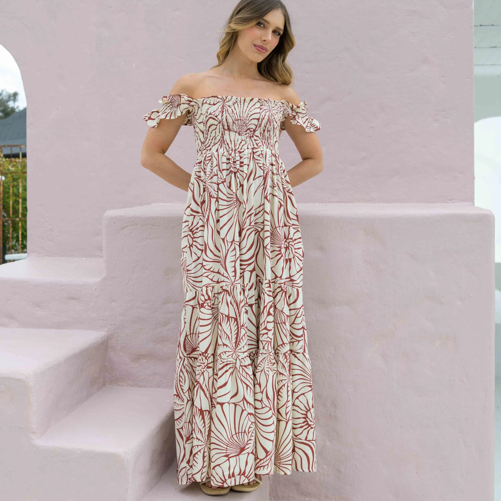 VESTIDO SALLY SHELL VINO