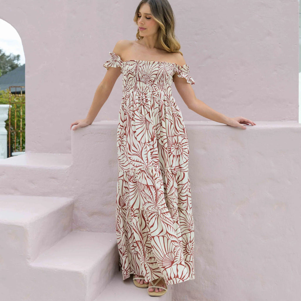 VESTIDO SALLY SHELL VINO