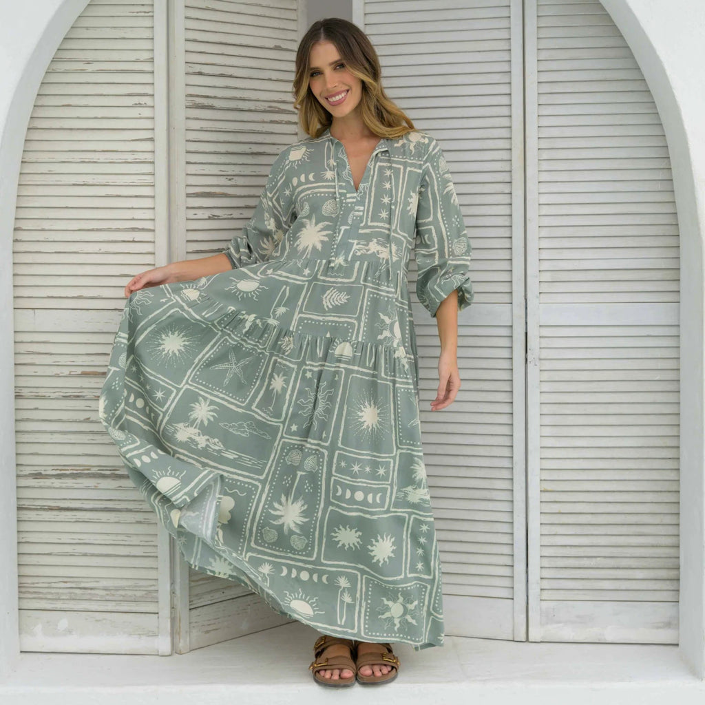 VESTIDO LARGO ELOISA NATURA