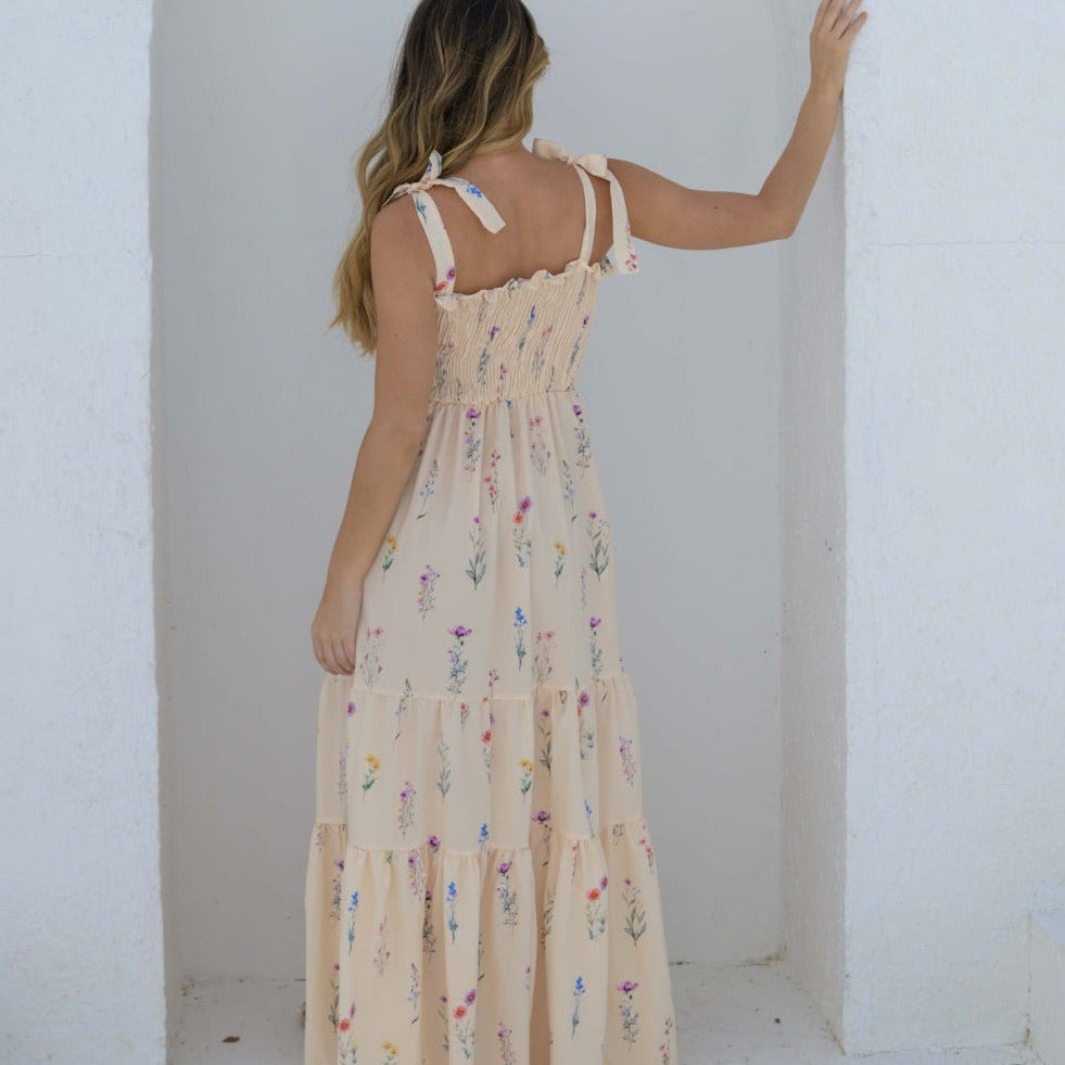 VESTIDO LARGO DANNA FLORES