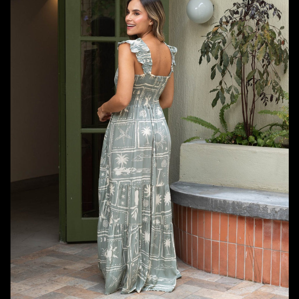 VESTIDO LARGO SALLY NATURA